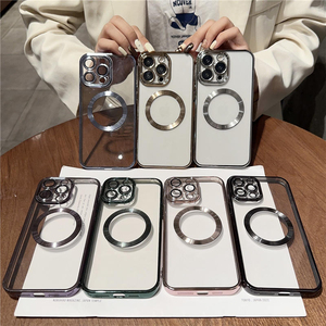 เคสใสแม่เหล็กหรูหราสำหรับ iPhone 16 Pro Max รองรับการชาร์จไร้สาย สำหรับ iPhone 15 14 11 12 13 - Product Image 2