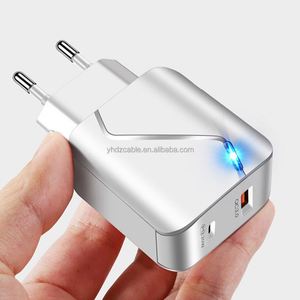 อะแดปเตอร์ชาร์จเร็ว 20W แบบ Dual USB พร้อม PD และ QC3.0 สำหรับ iPhone 14/15/16  อะแดปเตอร์สำหรับเดินทางในสหรัฐอเมริกา/ยุโรป - Product Image 5