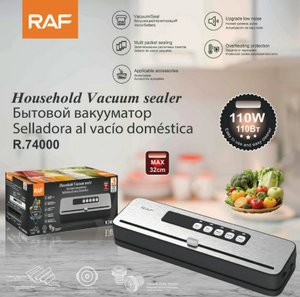 เครื่องซีลสูญญากาศ RAF ขนาด 32 ซม. แบบอัตโนมัติ พร้อมใบมีดตัดในตัว เครื่องซีลไฟฟ้าสำหรับใช้ในครัวเรือน ปรับความเร็วได้ พร้อมอินเทอร์เฟซภาษาอังกฤษ - Product Image 2