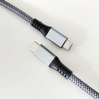Câble USB 4.0 USB3.2 Type C à C 40GBPS 8K 60Hz PD 100W Charge rapide 5A Veste en nylon Câble audio vidéo mâle à mâle