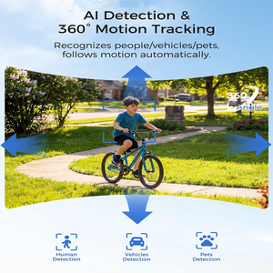 ระบบกล้องรักษาความปลอดภัยพลังงานแสงอาทิตย์ 4K 8MP ไร้สายสำหรับภายนอกอาคาร <span class=keywords><strong>ชุด</strong></span>กล้อง 4 ตัว รองรับ WiFi 2.4/5GHz แบบดูอัลแบนด์ พร้อมแผงโซลาร์เซลล์ ไม่มีค่าบริการรายเดือน - Product Image 5