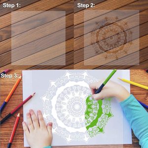 <span class=keywords><strong>Pochoir</strong></span> vierge en <span class=keywords><strong>Mylar</strong></span>, feuilles de modèle, plastique transparent, Flexible, 90 pièces, 4 mil - Product Image 6