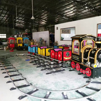 Fun Fair Rides China Christmas Fawn Electric Tourist Railroad Ride On Train Avec Piste Pour Adultes
