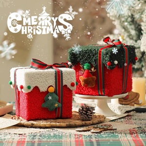 Offre Spéciale : Coffret Cadeau de Noël en Peluche – Adorables Ornements en Feutre avec Nœuds Décoratifs, Tissu Doux pour Décoration de Table et Maison - Product Image 3