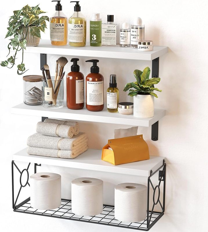 Wood Floating Shelves Wall Mounted 4