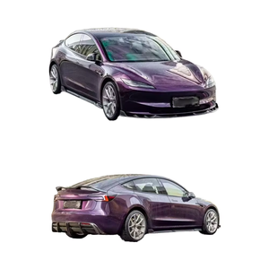 Pour <span class=keywords><strong>Tesla</strong></span> modèle 3 Kit de carrosserie en Fiber de carbone sèche modèle 3 AE diffuseur de lèvre avant becquet jupe latérale modèle 3 Kit de carrosserie - Product Image 1