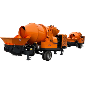 Matériel mécanique diversifié : Bétonnière et pompe portables sur remorque avec système hydraulique - Product Image 1