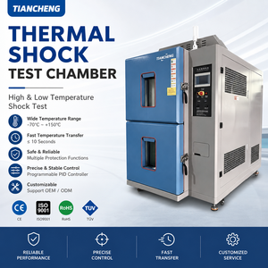 Chambre à choc thermique certifiée CE à 2 zones avec système de refroidissement en cascade indépendant - Product Image 1