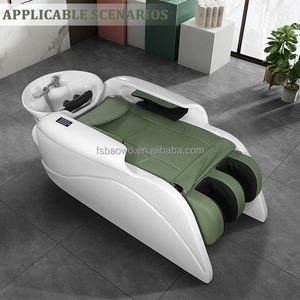 Moderno Lavacabezas Multifuncional con Terapia de Vapor, Circulación de Agua, Masaje Eléctrico, Mueble de Salón para Baño o Taller - Product Image 1