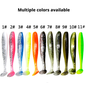 Iscas Artificiais de PVC Macias com Cauda em T, Impressão Dupla Face, Sem Anzóis, para Peixe Mandarim, 5.5cm/6.3cm/7cm/9cm/12cm, Venda a Granel - Product Image 5