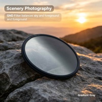 Filtre en verre à densité neutre OEM GC-GRAY ND étanche avec cadre en aluminium pour appareil photo reflex numérique, plusieurs tailles (52 mm-77 mm)