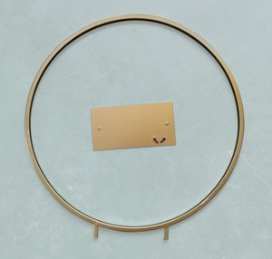 Gold Round Iron Wedding Arch Flowers <strong>Balloon</strong> Kit Backdrop Stand <strong>Table</strong> Centerpiece <strong>Decoration</strong> for Party Express Shipping - Product Image 5