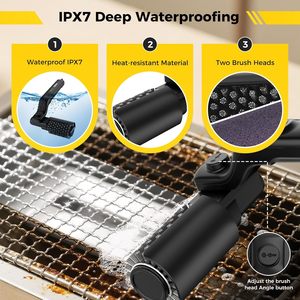 <span class=keywords><strong>Cepillo</strong></span> de Limpieza para Parrilla Eléctrico Recargable Inalámbrico con Ángulo Ajustable, Sin Desprendimiento de Cerdas, Stock de Fábrica - Product Image 5