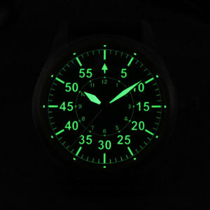 Fabricante profesional 39mm Hombres Relojes de piloto mecánico 20 Bar Impermeable Logotipo personalizado Reloj DE BUCEO automático Titanio - Product Image 3