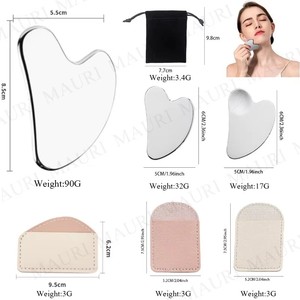 Outils de Gua Sha en acier Mauri, économiques, 1,5 mm, forme cœur, outil de massage pour les soins de la peau - Product Image 5