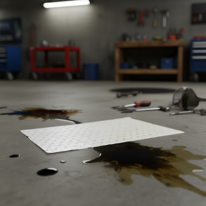 Ttake Oil Only Absorbent <b>Sheets</b> Reinforced <b>Plasticized</b> 12x18 Inches For Spill Control - Product Image 3