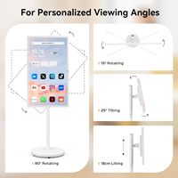 Pantalla táctil Android de 27 pulgadas Smart TV con soporte móvil Puerto de carga Pantalla interactiva para uso comercial