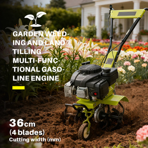 Vertak 139CC Benzine Aangedreven Freesmachine Multifunctionele Bodemfrees met Onkruidbestrijding & Ploegen voor Huis Tuin Kleine Boerderij - Product Image 3