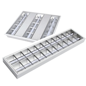 OEM 3x9W 4x9W dẫn lưới tản nhiệt ánh sáng 100-277V louver phù hợp 60x60 600x600mm T8 dẫn troffer gián tiếp lưới tản nhiệt ánh sáng cho văn phòng - Product Image 3