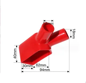 JSYQ 12V 4AWG 6AWG Battery Terminals Battery Post Clamp Cover Red And Black Battery Terminal Clamp Protector Boots