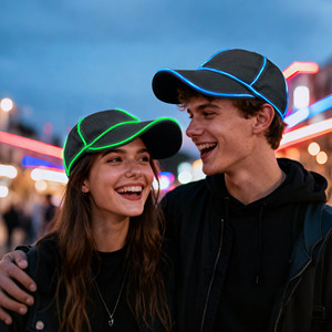 Unisex EL dây dẫn Mũ bóng chày cho đám cưới tốt nghiệp sinh nhật ngày Valentine Halloween Giáng sinh năm mới dịp - Product Image 2