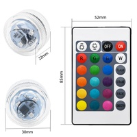 Bougie Étanche Mini LED Thé Piscine Lumières Télécommande LED À Piles Submersible Lumière pour Fleurs De Mariage DIY Décor