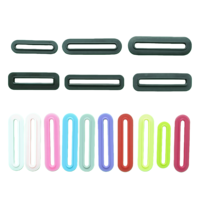 Boucles en O en plastique de 15-30 mm pour accessoires de sac, boucles de sangle de sac, boucles de ceinture, ajusteurs de sac à main, boucle carrée