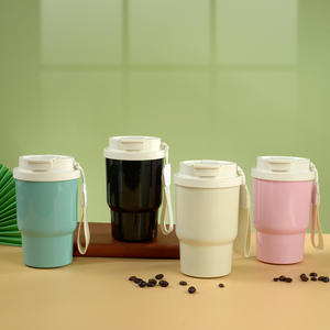 2025 Design moderne Portable 316 tasse thermos en acier inoxydable avec filet mignon corde rouge valeur de couleur élevée pour le café et l'eau - Product Image 1