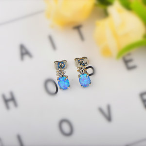 Boucles d'oreilles en <span class=keywords><strong>opale</strong></span> style hawaïen <span class=keywords><strong>ananas</strong></span>, très tendance et populaires, pour filles mignonnes - Product Image 6