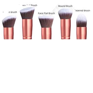 Mixed Procurement Low Price FENGFLY Rose Gold Durable Wood Handle <b>Makeup</b> Brushes Premium Synthetic Foundation Powder Set - Product Image 5
