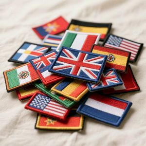 OEM/ODM 맞춤형 자수 전술 사기 배지 의류 배낭 용 벨크로 용 국기 패치 모자 용 펠트 원단 - Product Image 1