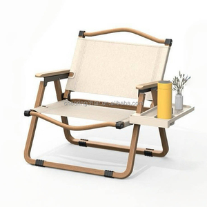 Moderno portatile pieghevole sedia a sdraio in legno da giardino all'aperto elegante tavolo Mobile - Product Image 3
