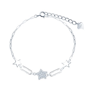 <span class=keywords><strong>Bracciale</strong></span> Charm italiano S925 <span class=keywords><strong>argento</strong></span> Full Sky Star <span class=keywords><strong>bracciale</strong></span> diamante pieno diamante - Product Image 1