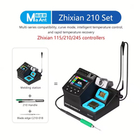 Station de soudage numérique intelligente C210 200W avec écran couleur, chauffage rapide pour la réparation de cartes mères de téléphone, ensemble d'outils