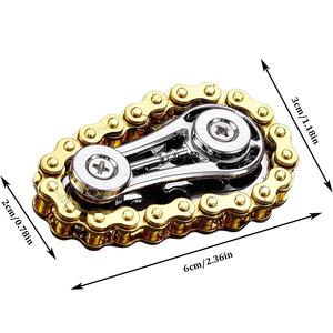 Jouet anti-Stress chaîne de vélo en métal Fidget pignons volant pignon Roadbike métal Spinner bout des doigts Gyro - Product Image 6