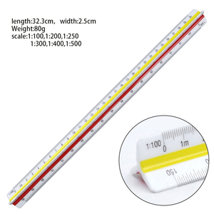 30cm/12 Inches Colorful Three Edge <strong>Architect</strong> Engineer Plastic <strong>Scale</strong> Tool <strong>Triangular</strong> Ruler <strong>Scale</strong> - Product Image 6