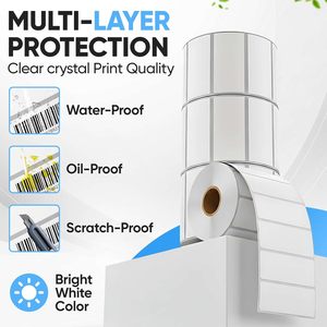 Etiquetas Térmicas Directas de 2.25" X 1.25" para Códigos de Barras, Código de Barras UPC Perforado, Compatible con Rollo, Zebra, <span class=keywords><strong>Munbyn</strong></span>, Nelko - Product Image 4