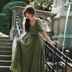 On Sale Olive Green Long Sleeve Dress Hand-Dyed Design | Alibaba.com