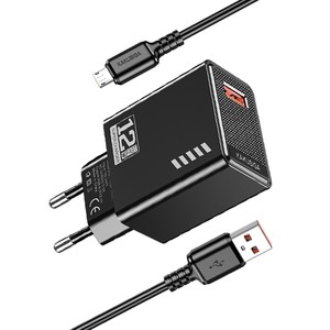 Kakusiga <b>Micro</b> <b>Usb</b> Charger 5V 2.4A 12W Black Wall <b>Adapter</b> For Mobile Devices - Product Image 2