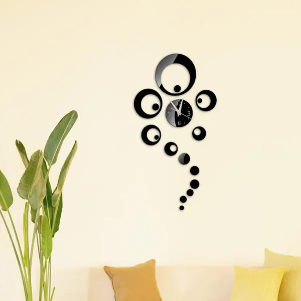 Preciser özelleştirilmiş tasarım ucuz DIY duvar saati dekorasyon ev oturma odası için