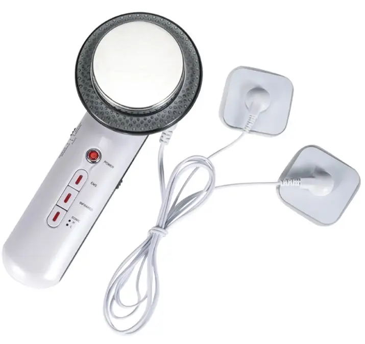 Face ลด3 In 1 EMS Infrared Ultrasonic Body Massager Ultrasonic Cavitation Slimming Machine