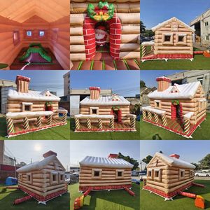 Tente de Noël gonflable commerciale Yuedong de 16,4 pieds décoration de <span class=keywords><strong>cabane</strong></span> de fête de maison de rebond - Product Image 2
