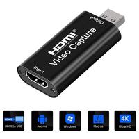 Tarjeta Capturadora de Video USB 2.0 4K HD 1080P, Adaptador HDMI a USB para Transmisión en Vivo, Grabación de Juegos, Videoconferencias