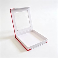 Boîte cadeau magnétique en forme de livre, personnalisée, de qualité supérieure, robuste et durable, avec fenêtre en PVC pour l'emballage d'un kit de démarrage pour les cils