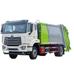 HOWO África Sur Medio 15cbm Diesel Compactador Camión de basura Nuevo Manual Euro 4 Emisión Estándar Popular Elección LH5180 8 Ton - Product Image 1