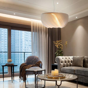 Lampu Gantung PVC Desain Kreatif Nordik Lampu Gantung Wabi Sabi untuk Ruang Makan Restoran Rumah Desainer - Product Image 2