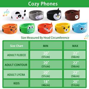 <span class=keywords><strong>Bandeau</strong></span> de sommeil avec écouteurs dynamiques sans fil <span class=keywords><strong>pour</strong></span> enfants et adolescents - Idéal <span class=keywords><strong>pour</strong></span> les voyages - 10 heures d'autonomie - Product Image 2