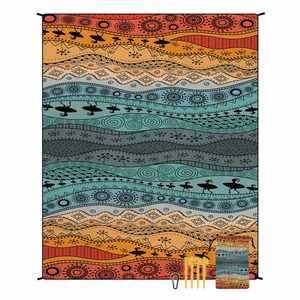 Wholesale OEM Bohemian Microfiber Summer <b>Beach</b> <b>Mat</b> Moisture-Proof Pad Outdoor Cushion Picnic Blanket Custom Tent Camping Ground - Product Image 5