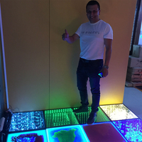 Dalles de sol liquides LED de haute qualité, dalles de sol interactives sensorielles en gel, dalles de sol éclairées résistantes en PVC, respectueuses de l'environnement