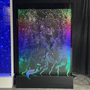 Custom <b>Acrylic</b> Decoration Cocunut screen Led Water Bubble Wall Fountains - Product Image 2